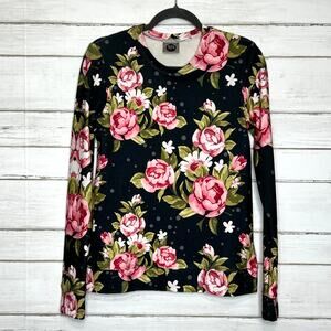 Mr. Gugu & Miss Go Floral Rose Sweatshirt Size Medium